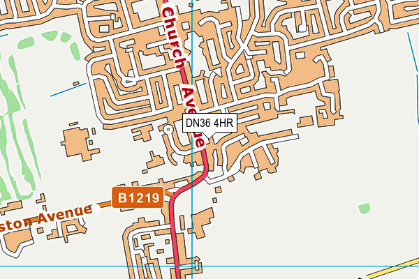 DN36 4HR map - OS VectorMap District (Ordnance Survey)