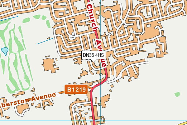 Humberston Cloverfields Academy map (DN36 4HS) - OS VectorMap District (Ordnance Survey)