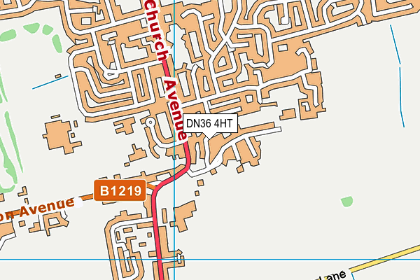 DN36 4HT map - OS VectorMap District (Ordnance Survey)