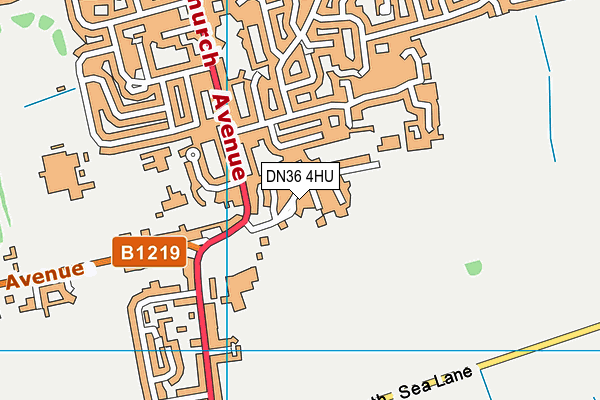 DN36 4HU map - OS VectorMap District (Ordnance Survey)