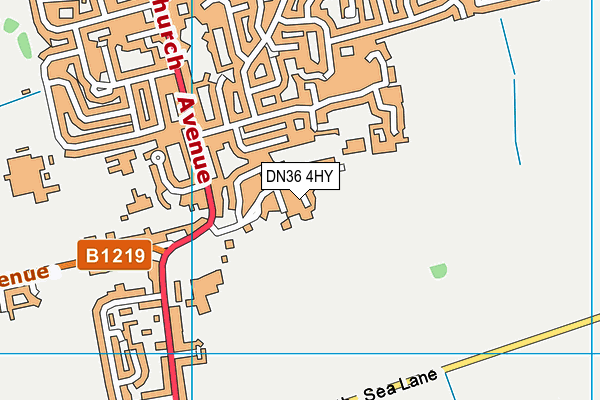 DN36 4HY map - OS VectorMap District (Ordnance Survey)