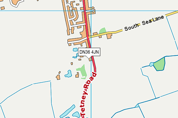 DN36 4JN map - OS VectorMap District (Ordnance Survey)