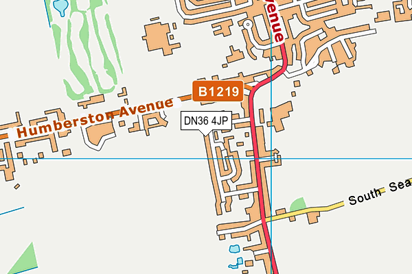 DN36 4JP map - OS VectorMap District (Ordnance Survey)