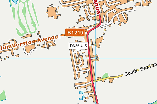 DN36 4JS map - OS VectorMap District (Ordnance Survey)