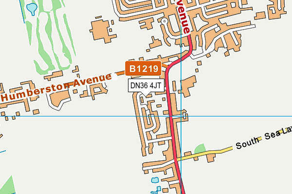 DN36 4JT map - OS VectorMap District (Ordnance Survey)