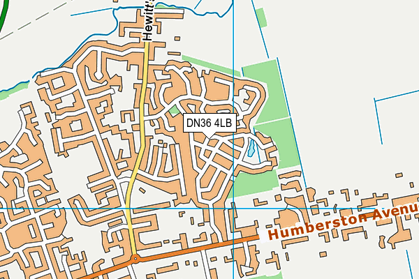 DN36 4LB map - OS VectorMap District (Ordnance Survey)