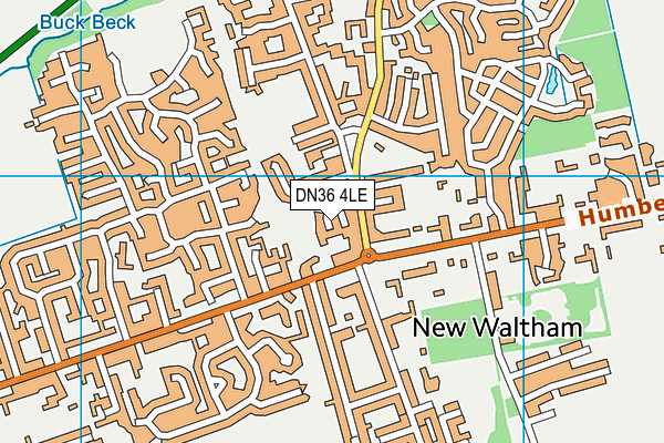 DN36 4LE map - OS VectorMap District (Ordnance Survey)