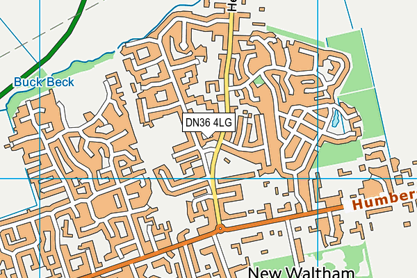 DN36 4LG map - OS VectorMap District (Ordnance Survey)