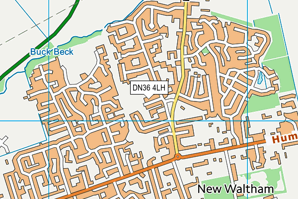 DN36 4LH map - OS VectorMap District (Ordnance Survey)