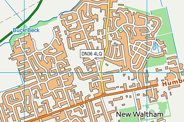 DN36 4LQ map - OS VectorMap District (Ordnance Survey)