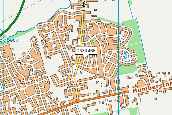 DN36 4NF map - OS VectorMap District (Ordnance Survey)