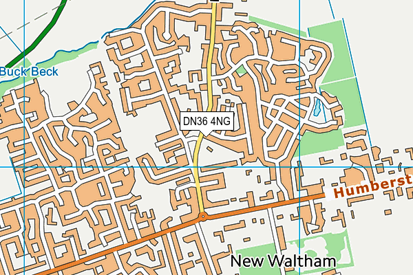 DN36 4NG map - OS VectorMap District (Ordnance Survey)