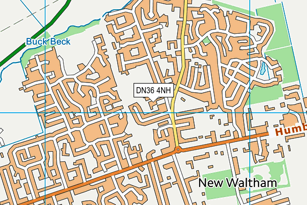 New Waltham Academy map (DN36 4NH) - OS VectorMap District (Ordnance Survey)