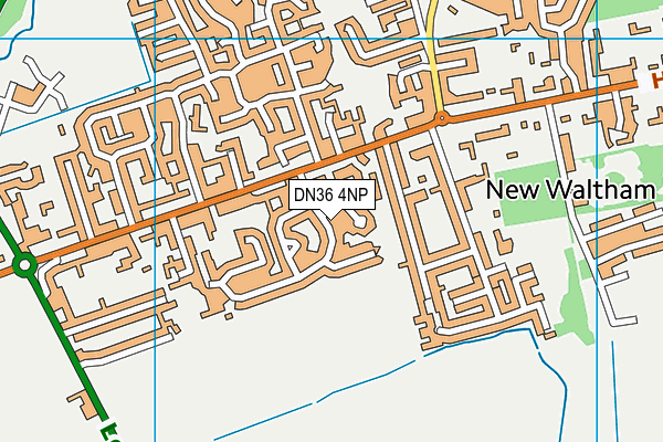 DN36 4NP map - OS VectorMap District (Ordnance Survey)