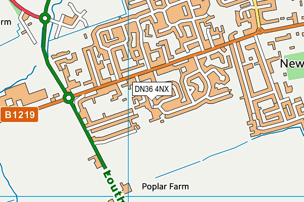 DN36 4NX map - OS VectorMap District (Ordnance Survey)