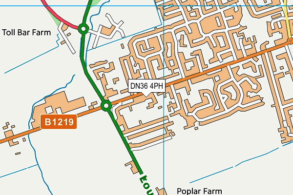 DN36 4PH map - OS VectorMap District (Ordnance Survey)