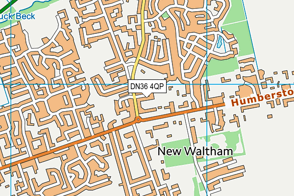 DN36 4QP map - OS VectorMap District (Ordnance Survey)