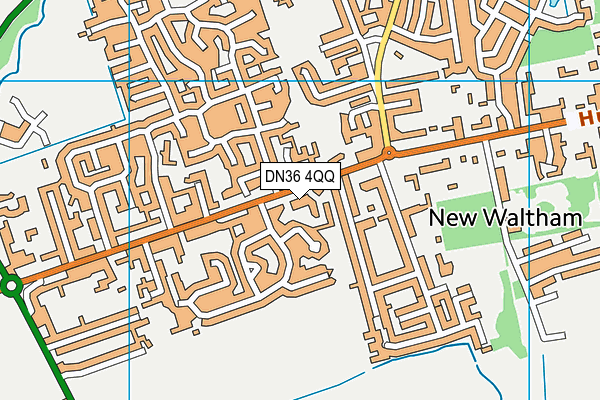 DN36 4QQ map - OS VectorMap District (Ordnance Survey)