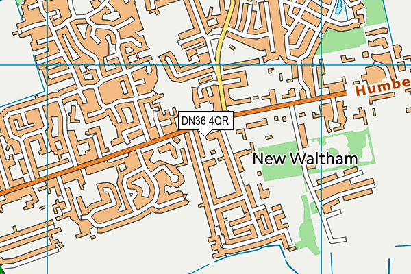 DN36 4QR map - OS VectorMap District (Ordnance Survey)