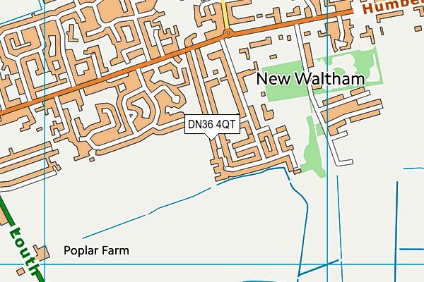 DN36 4QT map - OS VectorMap District (Ordnance Survey)