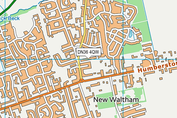 DN36 4QW map - OS VectorMap District (Ordnance Survey)