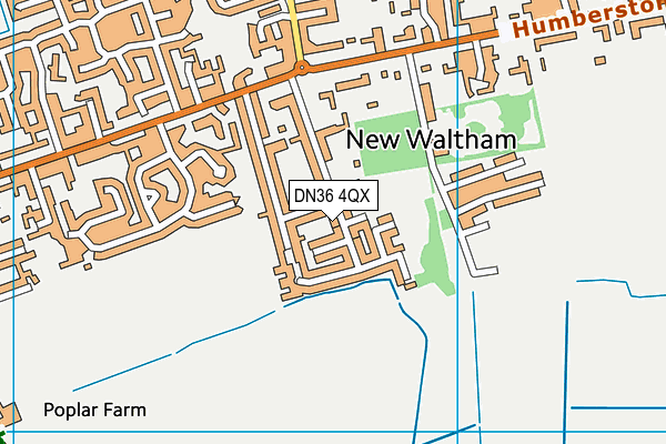 DN36 4QX map - OS VectorMap District (Ordnance Survey)