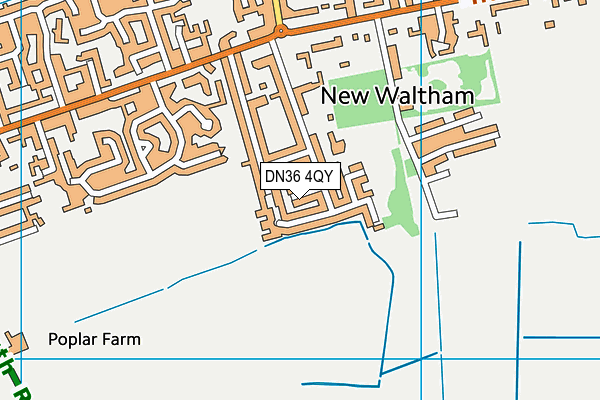 DN36 4QY map - OS VectorMap District (Ordnance Survey)