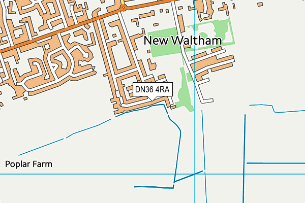 DN36 4RA map - OS VectorMap District (Ordnance Survey)