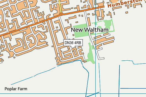 Enfield Academy of New Waltham map (DN36 4RB) - OS VectorMap District (Ordnance Survey)