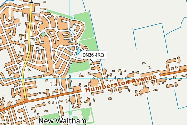 DN36 4RQ map - OS VectorMap District (Ordnance Survey)