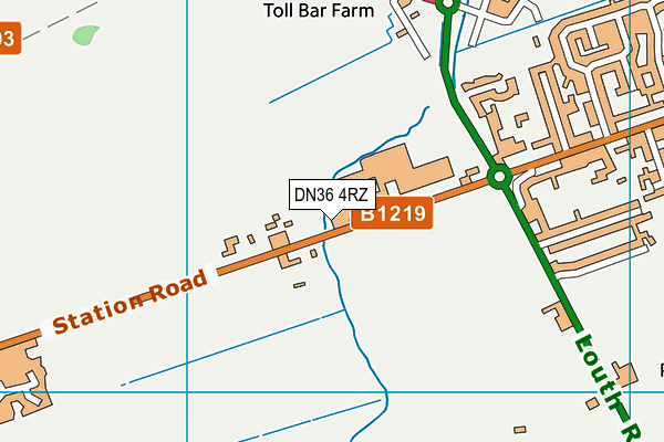 Tollbar Academy map (DN36 4RZ) - OS VectorMap District (Ordnance Survey)