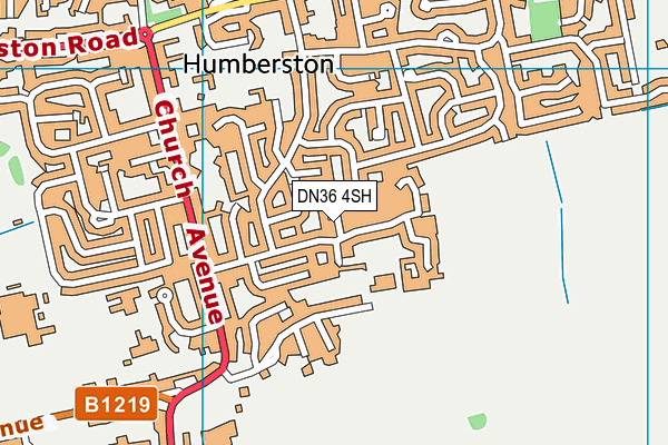 DN36 4SH map - OS VectorMap District (Ordnance Survey)