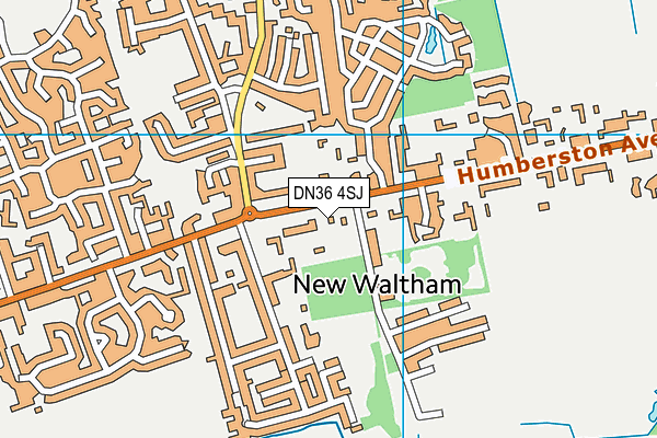 Humberston Golf Club (Closed) map (DN36 4SJ) - OS VectorMap District (Ordnance Survey)