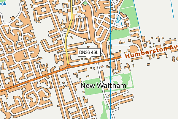 DN36 4SL map - OS VectorMap District (Ordnance Survey)