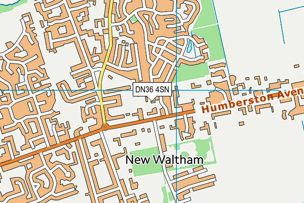 DN36 4SN map - OS VectorMap District (Ordnance Survey)