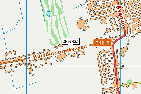 DN36 4SZ map - OS VectorMap District (Ordnance Survey)