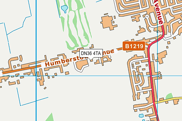 DN36 4TA map - OS VectorMap District (Ordnance Survey)