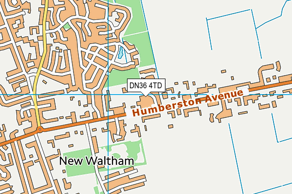 DN36 4TD map - OS VectorMap District (Ordnance Survey)