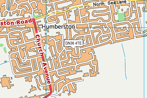 DN36 4TE map - OS VectorMap District (Ordnance Survey)