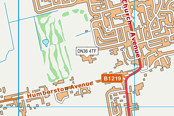 Humberston Academy map (DN36 4TF) - OS VectorMap District (Ordnance Survey)
