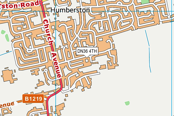 DN36 4TH map - OS VectorMap District (Ordnance Survey)