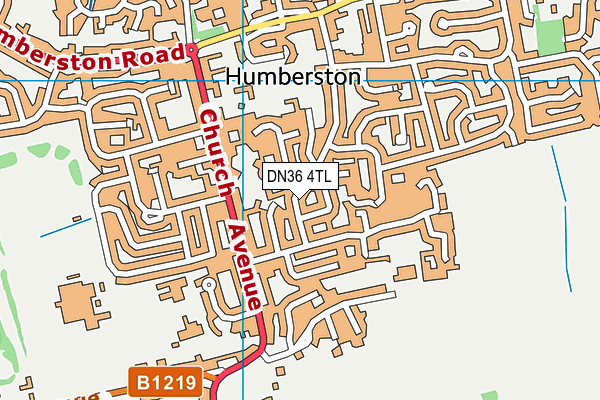 DN36 4TL map - OS VectorMap District (Ordnance Survey)