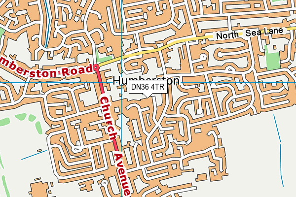 DN36 4TR map - OS VectorMap District (Ordnance Survey)