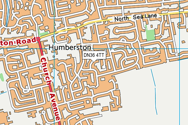 DN36 4TT map - OS VectorMap District (Ordnance Survey)