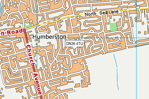 DN36 4TU map - OS VectorMap District (Ordnance Survey)