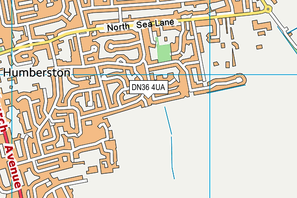 DN36 4UA map - OS VectorMap District (Ordnance Survey)