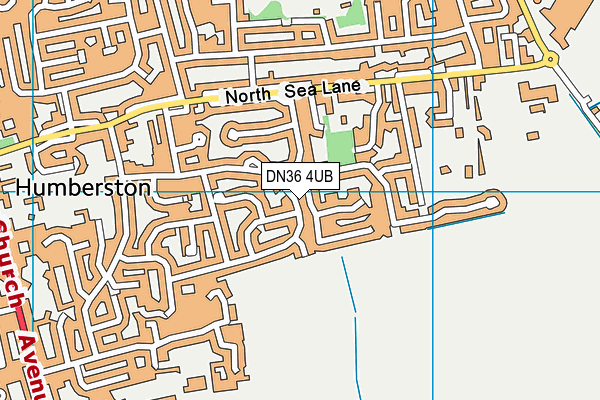 DN36 4UB map - OS VectorMap District (Ordnance Survey)