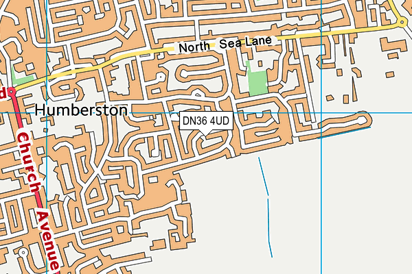 DN36 4UD map - OS VectorMap District (Ordnance Survey)