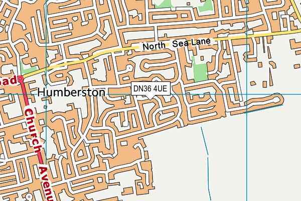 DN36 4UE map - OS VectorMap District (Ordnance Survey)