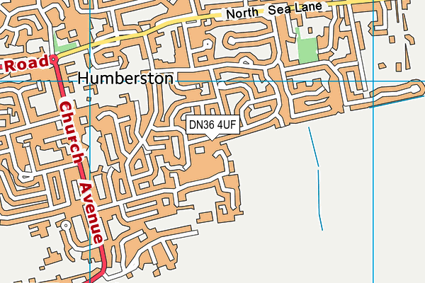 DN36 4UF map - OS VectorMap District (Ordnance Survey)